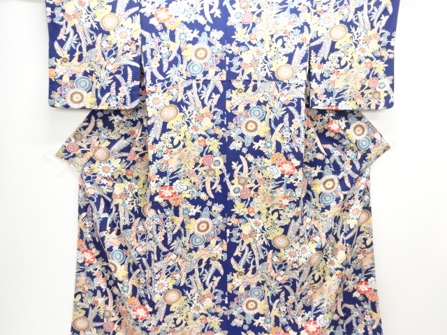 JAPANESE KIMONO / KOMON / FLOWER & BIRD